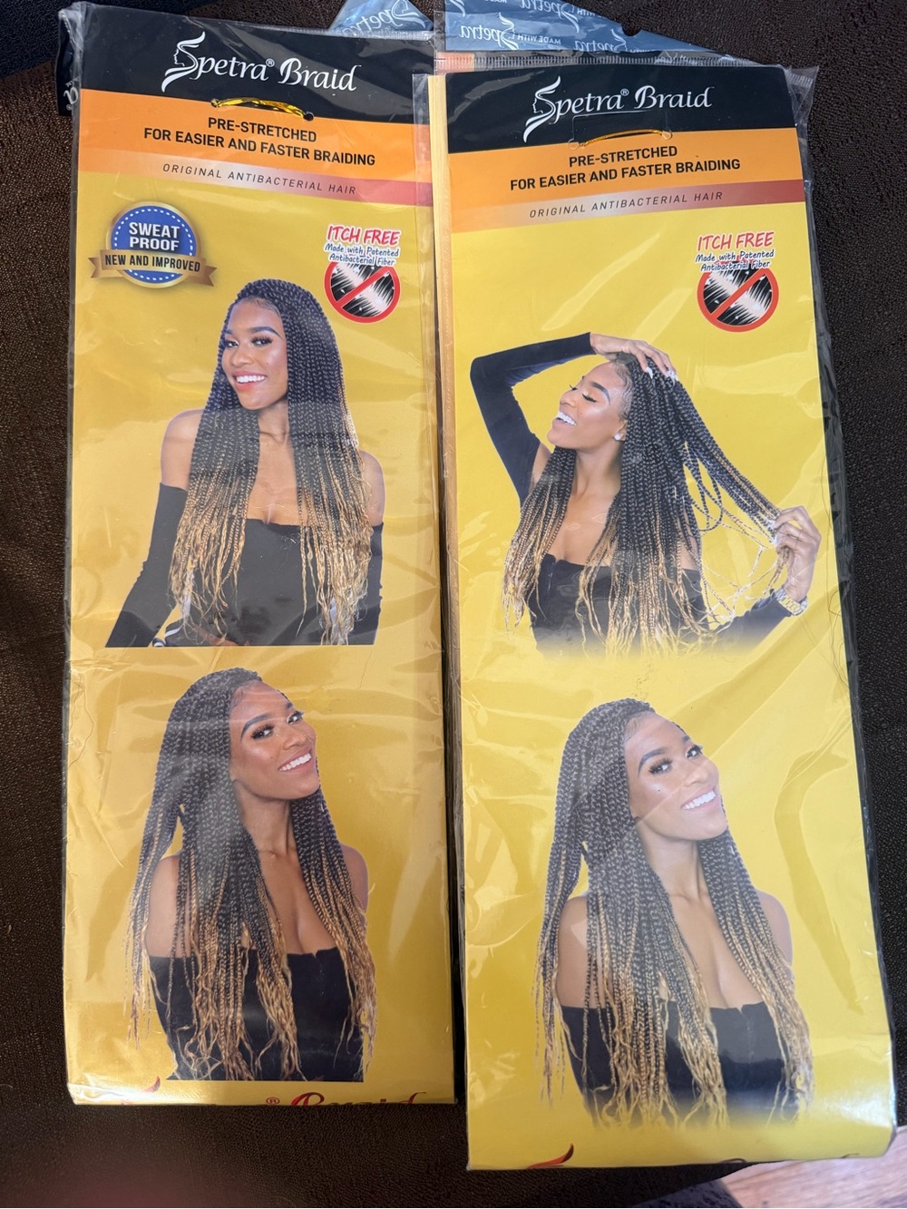 Pre-Stretched Women’s Braiding Hair - Black to Blonde Ombre
